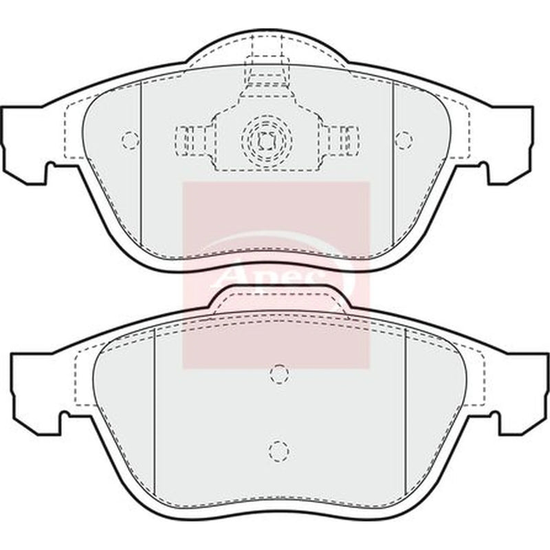 Apec Front Brake Pad Set PAD1186