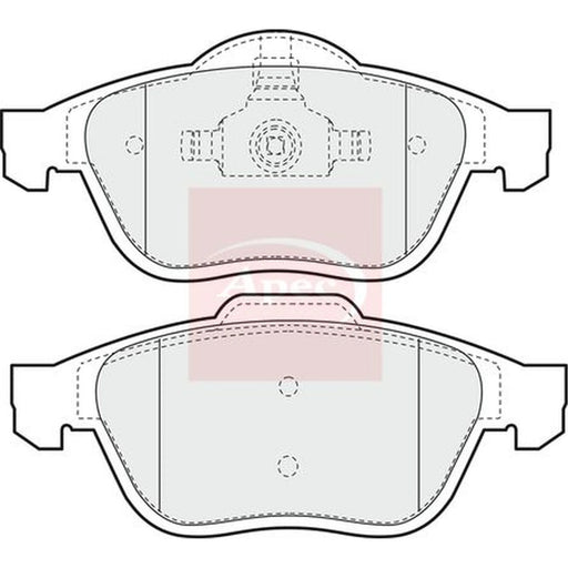 Apec Front Brake Pad Set PAD1186