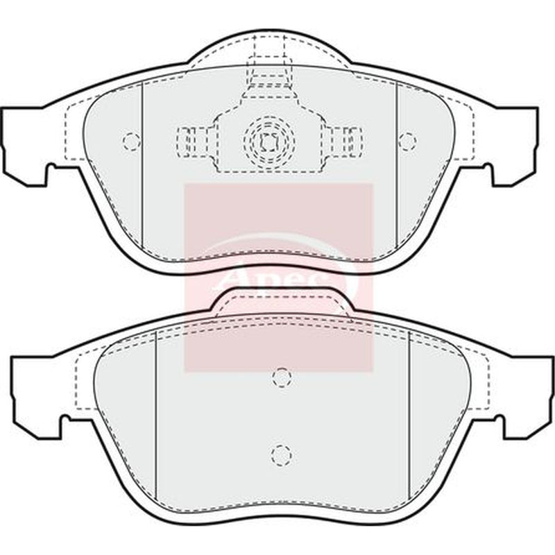 Apec Front Brake Pad Set PAD1186