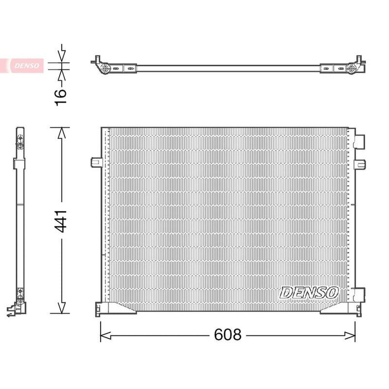 Denso Air Conditioning Condenser DCN23035