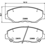 DON Front Brake Pad Set PCP1296