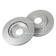 Borg & Beck 2 x Solid Front Brake Discs BBD5556