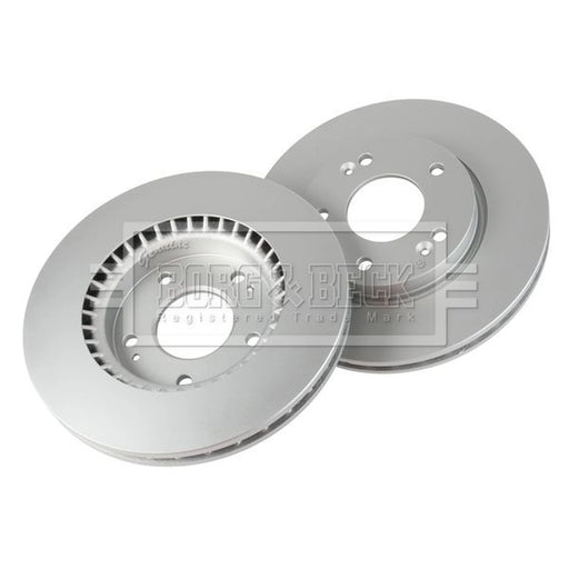 Borg & Beck 2 x Solid Front Brake Discs BBD5556