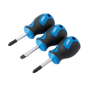 Draper Stubby Soft Grip Screwdriver Set 3 Piece