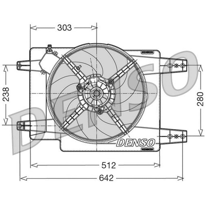Denso Engine Cooling Fan DER01011