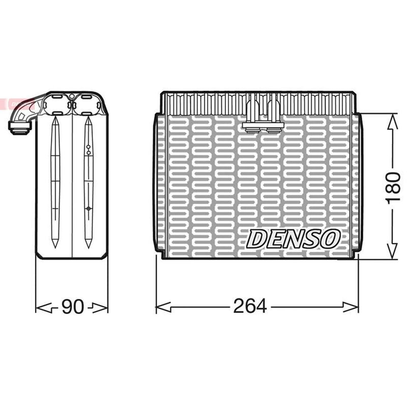 Denso Air Conditioning Evaporator DEV01002