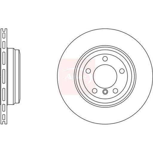 Apec 2 x Vented Rear Brake Discs DSK2361