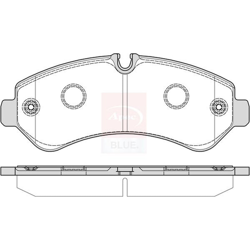Apec Rear Brake Pad Set PD4026