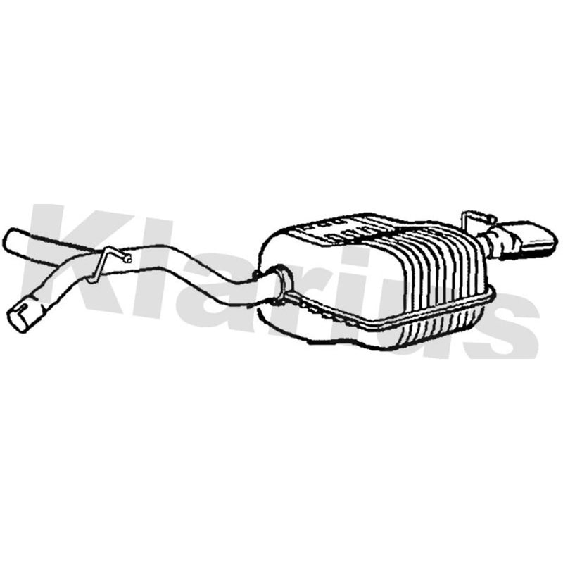 Klarius Box With Tail Pipe Left Rear VO472K