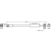 Juratek Brake Hydraulic Hose Line Rear JBH1440