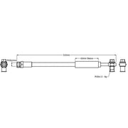 Abtex Brake Hydraulic Hose Line Rear ABH1440