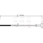 Apec Handbrake Cable Front CAB1452