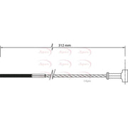 Apec Handbrake Cable Front CAB1452