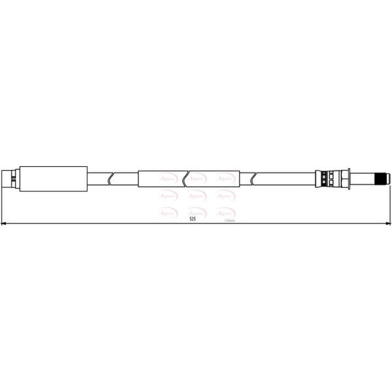 Apec Brake Hydraulic Hose Line Rear HOS3850
