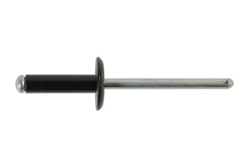 Connect Large Flange Black Rivets 4.8mm x 18mm 100pc - CPL