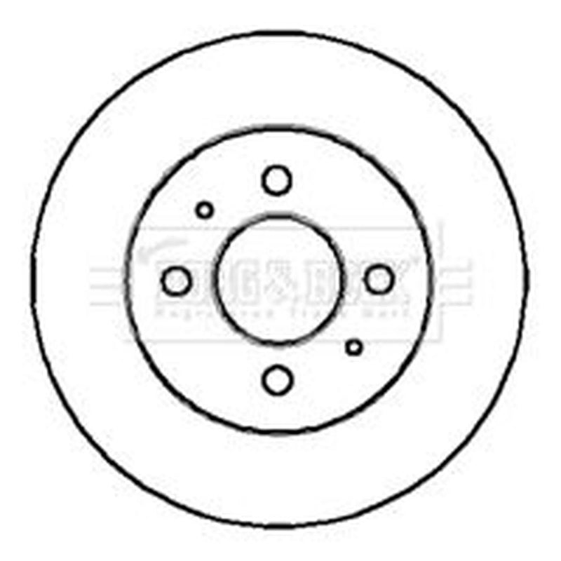 Borg & Beck 2 x Vented Front Brake Discs BBD4157