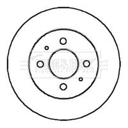 Borg & Beck 2 x Vented Front Brake Discs BBD4157