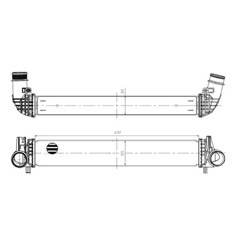 NRF Intercooler (Charge Air Cooler) 309035