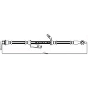 Juratek Brake Hydraulic Hose Line Front Left JBH1344R