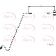 Apec Brake Hydraulic Hose Line Rear Right HOS3875