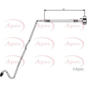 Apec Brake Hydraulic Hose Line Rear Right HOS3875