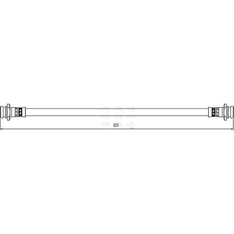 Apec Brake Hydraulic Hose Line Rear HOS4121