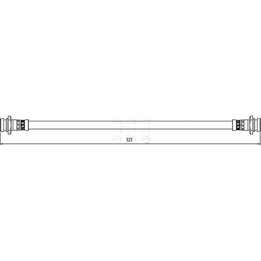 Apec Brake Hydraulic Hose Line Rear HOS4121