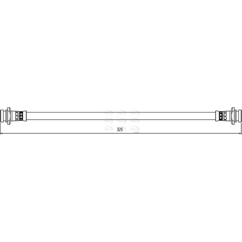 Apec Brake Hydraulic Hose Line Rear HOS4121