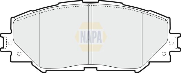 NAPA Front & Rear Pads fits LEXUS TOYOTA