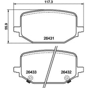 Mintex Rear Brake Pad Set MDB4306
