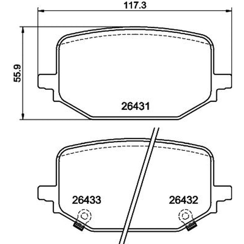 Mintex Rear Brake Pad Set MDB4306