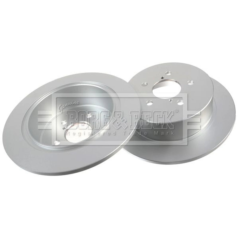 Borg & Beck 2 x Solid Rear Brake Discs BBD4764