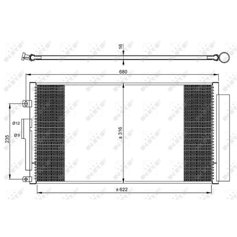 NRF Air Conditioning Condenser 350071