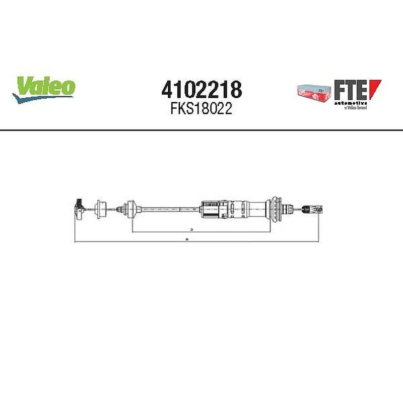 Valeo Clutch Control Cable Pull 4102218