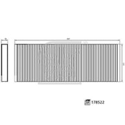 Febi Cabin Air Filter (Pollen Filter) Upper 178522