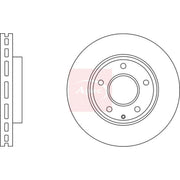 Apec 2 x Vented Front Brake Discs DSK3044