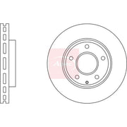 Apec 2 x Vented Front Brake Discs DSK3044