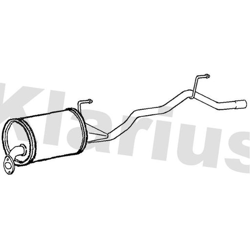 Klarius Box With Tail Pipe Rear HA318G