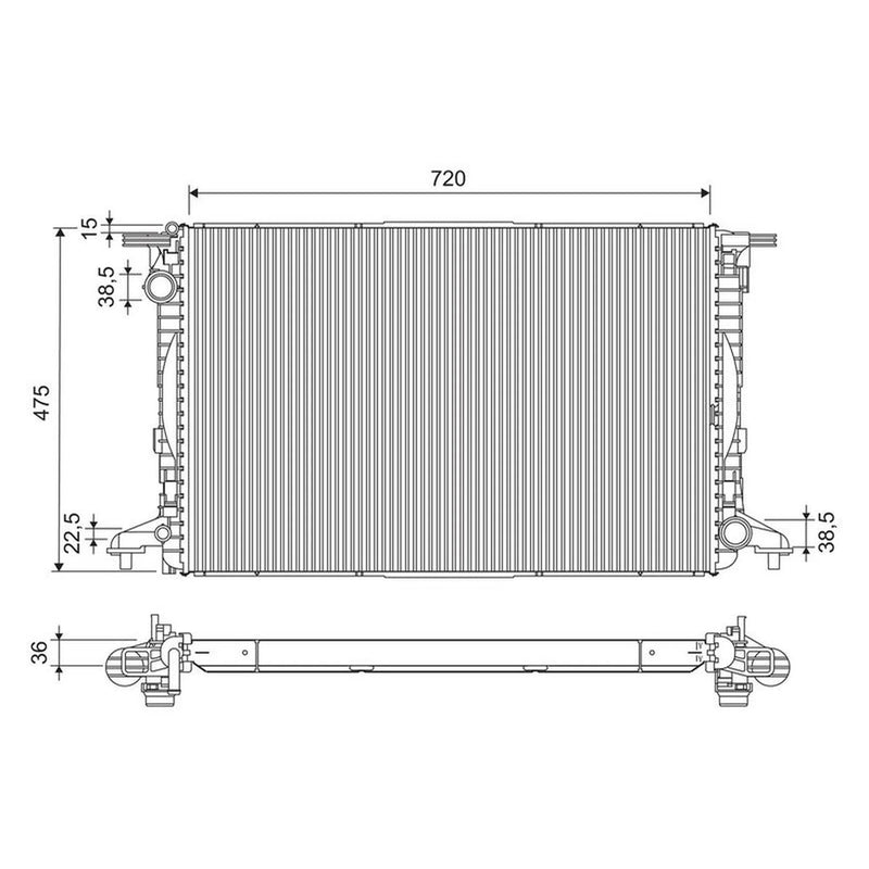 Valeo Engine Radiator 701309