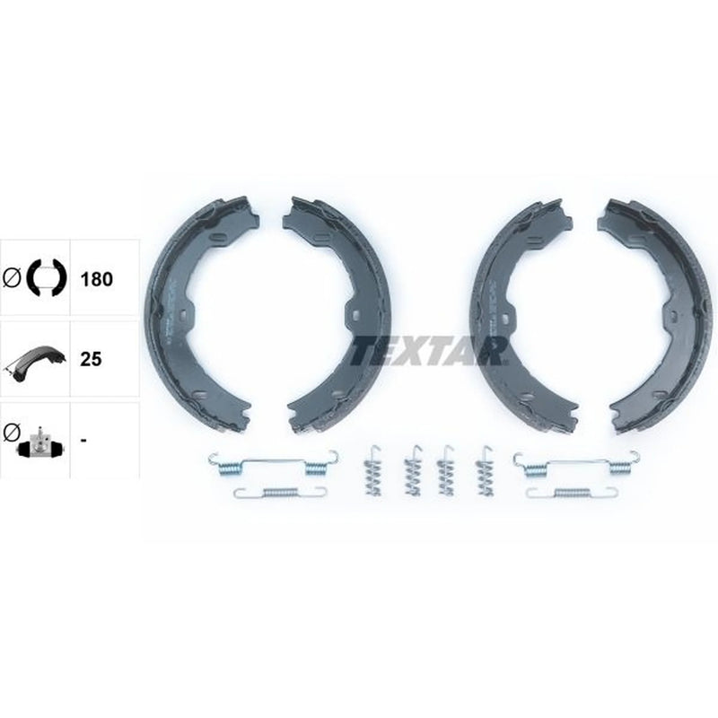 Textar Parking Brake Shoe Set 91058800