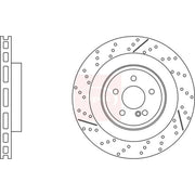 Apec 2 x Vented Rear Brake Discs DSK3293