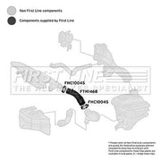 First Line Air Filter Intake Hose FTH1468