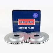 Borg & Beck 2 x Solid Rear Brake Discs BBD5613