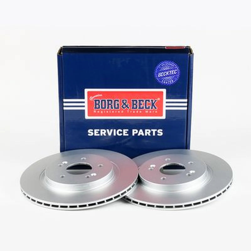 Borg & Beck 2 x Solid Rear Brake Discs BBD5613