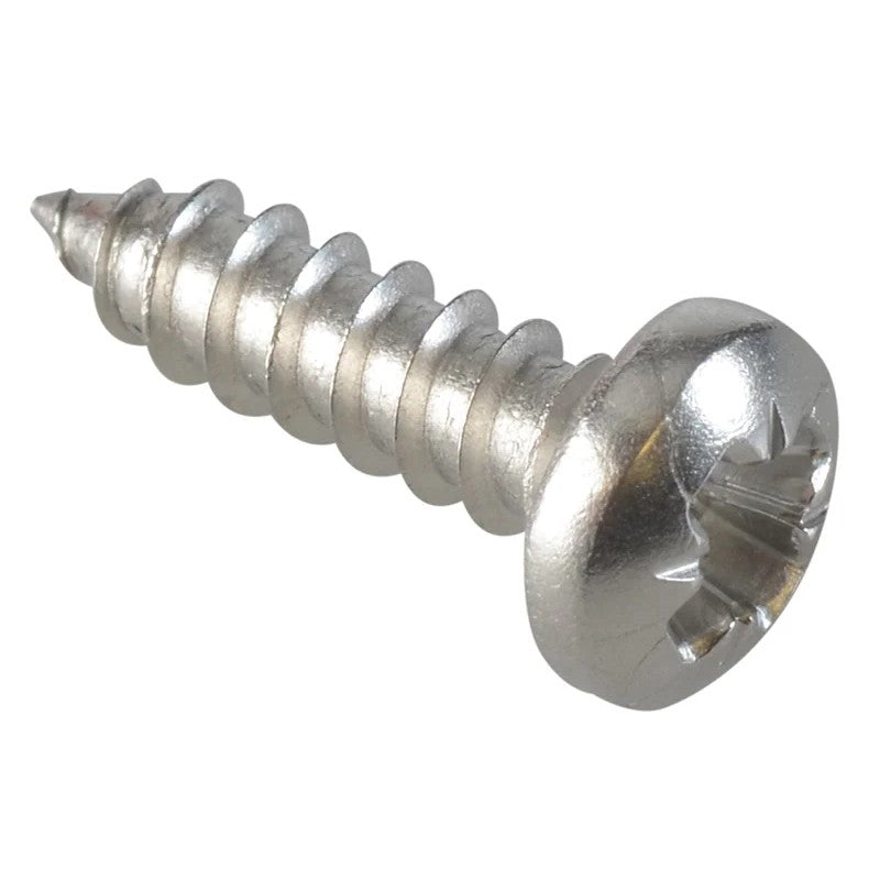 ForgeFix Self-Tapping Screw Pozi Compatible Pan Head SS 1/2in x 6 ForgePack 60