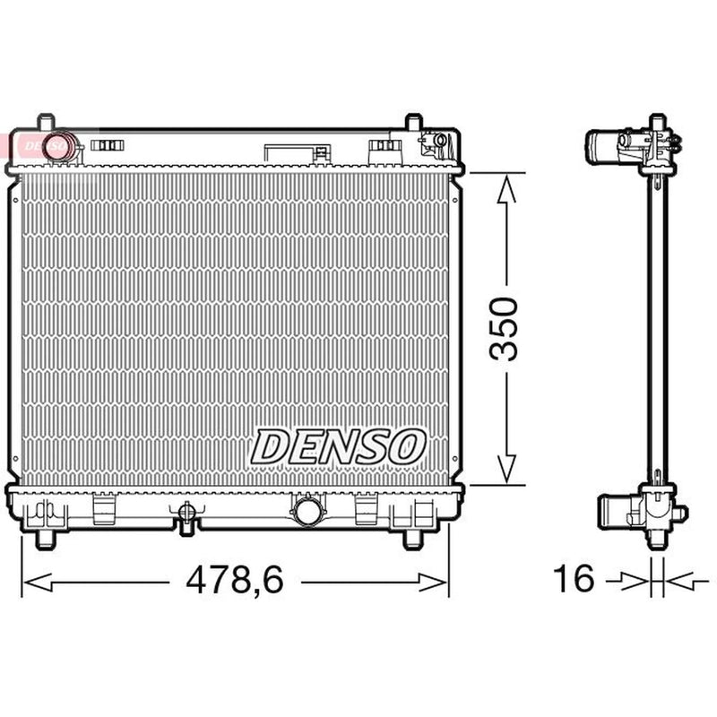 Denso Engine Radiator DRM50104