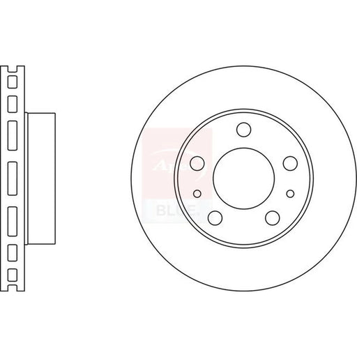 Apec 2 x Vented Front Brake Discs SDK6490