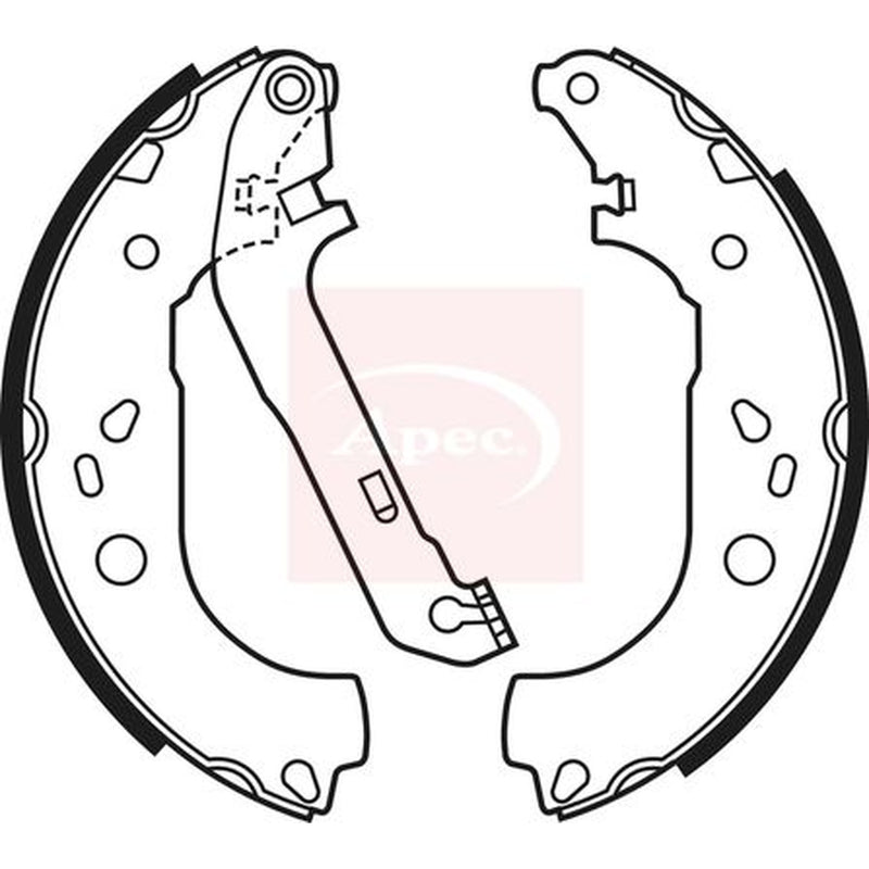 Apec Brake Shoe Set Axle Kit SHU684