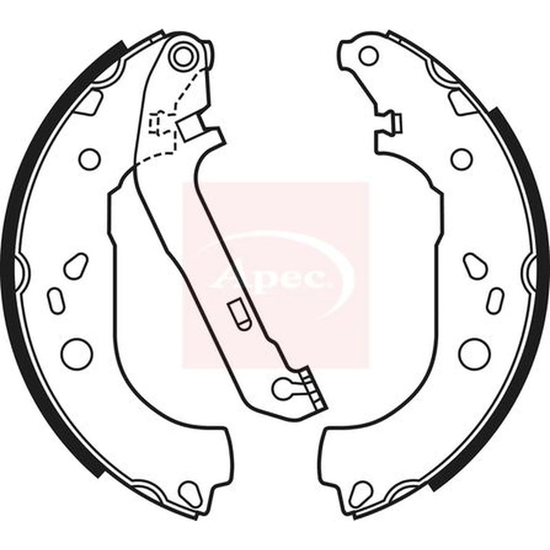 Apec Brake Shoe Set Axle Kit SHU684