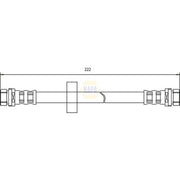 NAPA Brake Hydraulic Hose Line Rear NBH1424